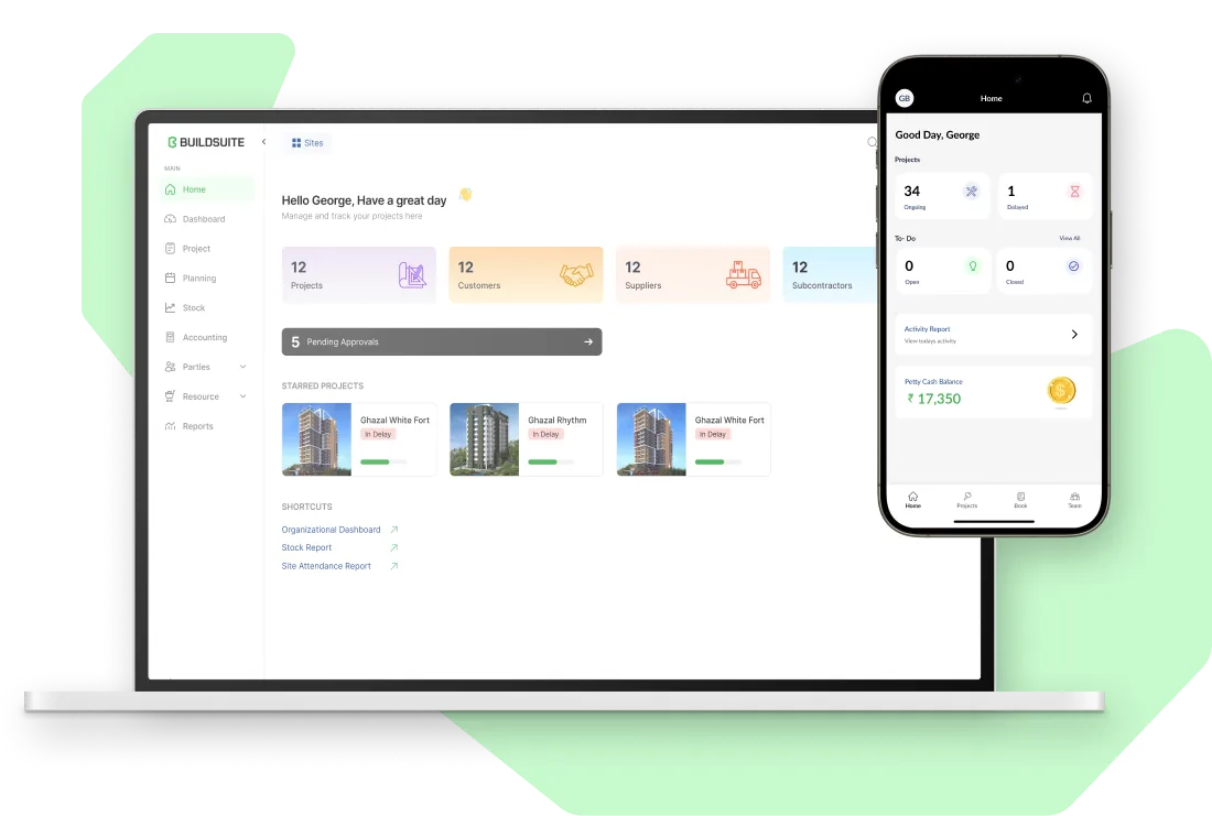 A close-up of a laptop and smartphone, each showing the app, emphasizing its accessibility and functionality.